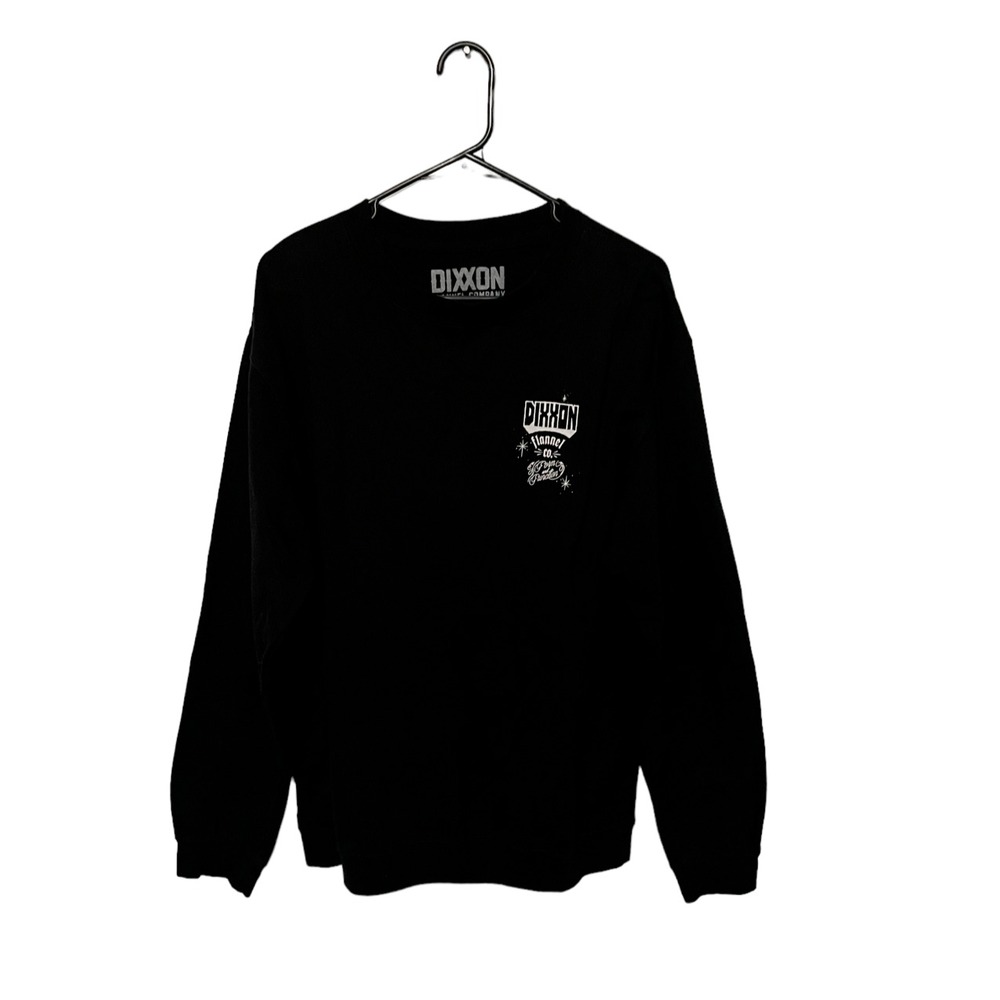 Dixxon Flannel Co Sweatshirt Mens Large Black Crew Neck Pullover Por Vida Casual
